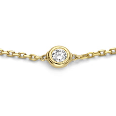 Isabel Bernard De la Paix Alfie 14 Carat Golden Bracelet | diamond 0.05 ct | IBD320002