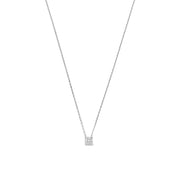 Isabel Bernard De la Paix Hanaé 14 Karat | Weißgold Halskette | Diamant 0.08 Karat | IBD350009