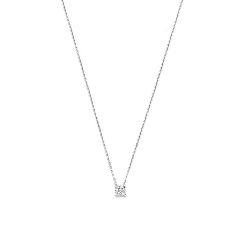 Isabel Bernard De la Paix Hanaé 14 Karat | Weißgold Halskette | Diamant 0.08 Karat | IBD350009-zoom-