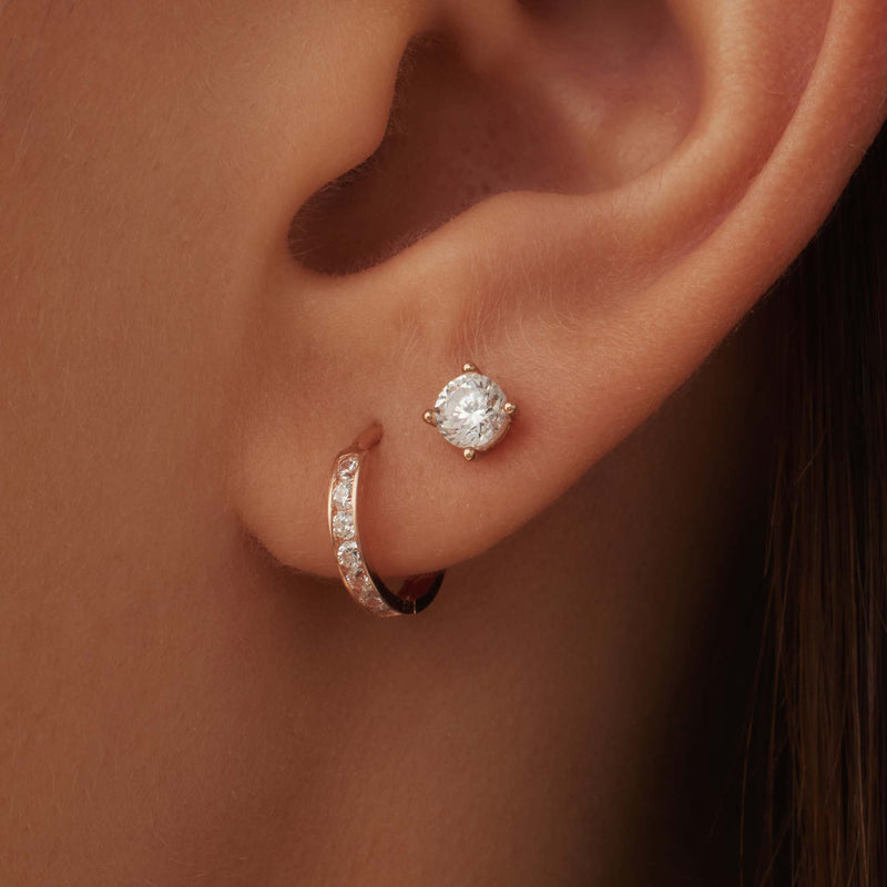 Isabel Bernard La Concorde Lourdes 14 Karat | Roségold Ohrstecker IB360208-zoom-
