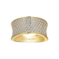 Sif Jakobs Felline 18 karat gold plated Ring SJ-R2393-CZ-YG-58