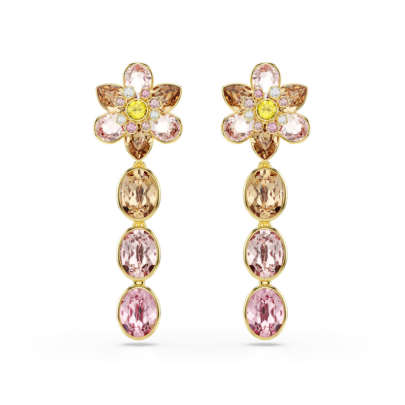 Swarovski Idyllia Goldfarbene Ohrringe 5732381-zoom-