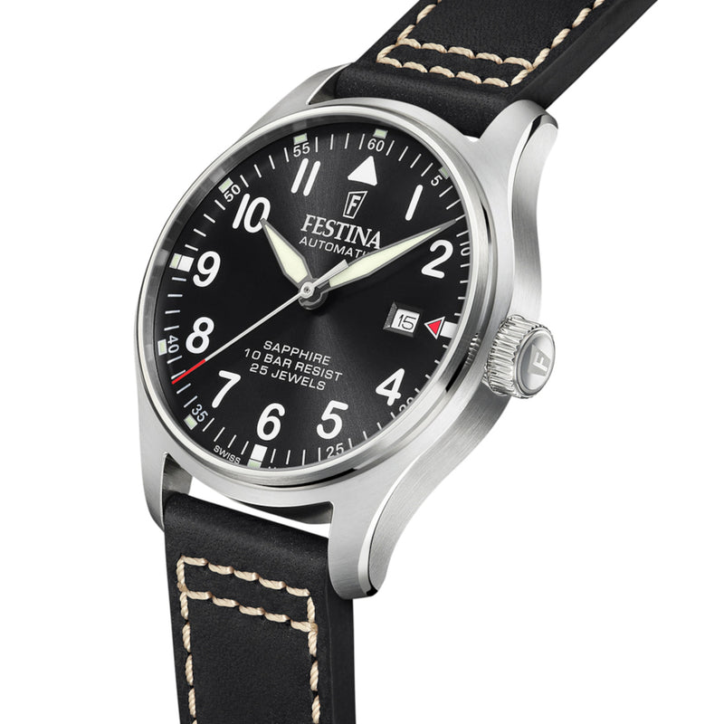 Festina Swiss Made herren Uhr Schwarz F20151/4-zoom-