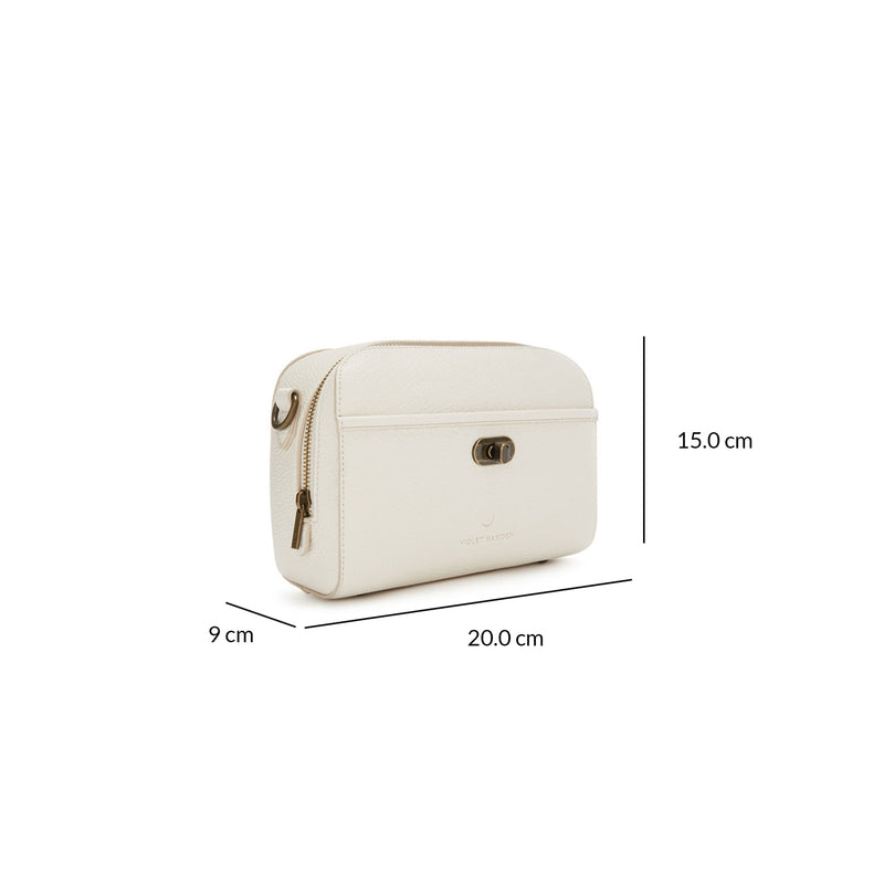 Violet Hamden Essential Bag Cremefarbene Umhängetasche VH22044-zoom-