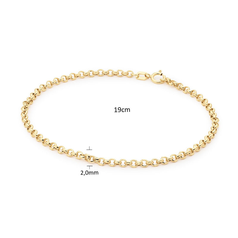 Jackie Gold Menton Armband Aus 14 Karat Gold 585 JKB25.504-zoom-