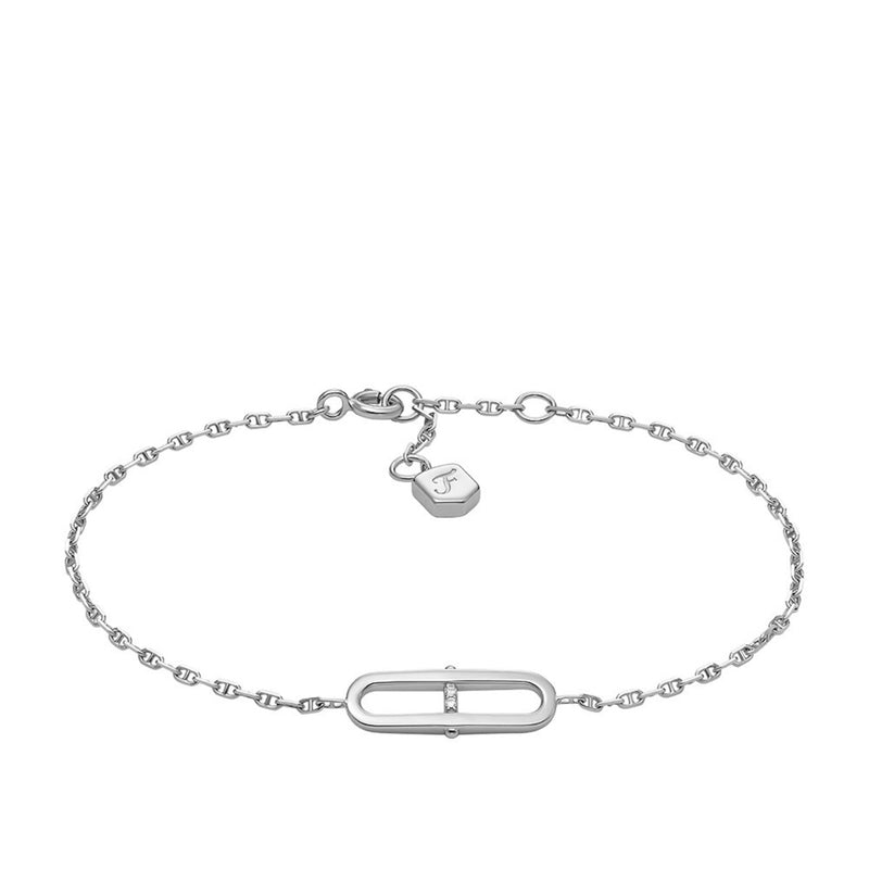 Fossil Sterling 925 Sterling Silver Bracelet JFS00637040-zoom-