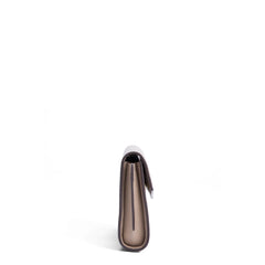 Isabel Bernard Honoré Lina Taupe Clutch With Detachable Shoulder Chain IB21135-078