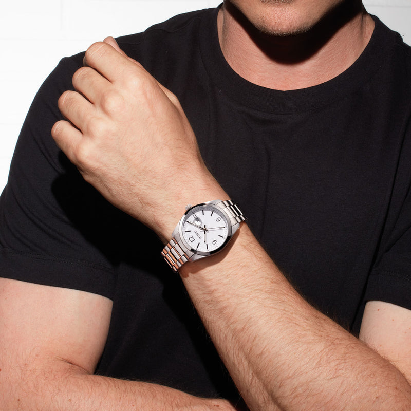 Olympic Louis Silberne Und Weiße Herrenuhr OL75HSS002-zoom-