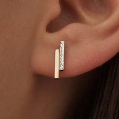 Isabel Bernard Le Marais Alice 14 Carat Golden Ear Studs IB360216