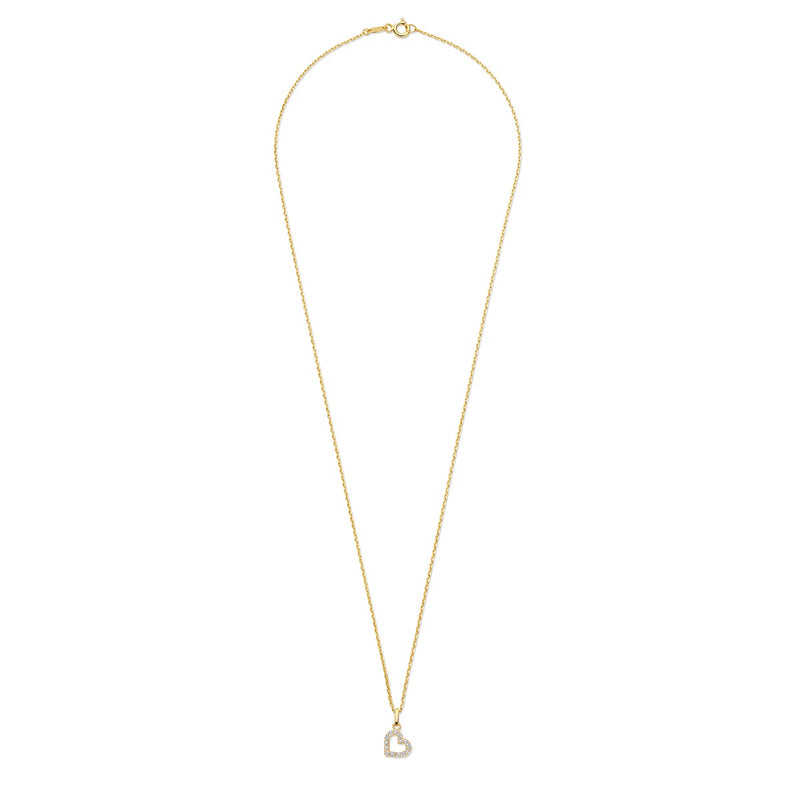 Beloro Jewels Monte Napoleone Valentina 9 karat necklace with zirconia BO340046-zoom-