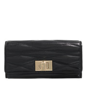 Furla 1927 Black Leather Continental Wallet 2001-A0630112