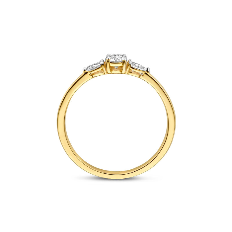 Isabel Bernard De la Paix Nancy 14 karat gold ring with diamond 0.32 carat IBD330041-60-zoom-