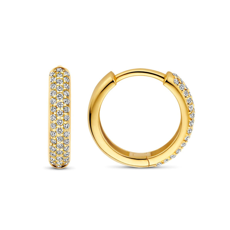 Isabel Bernard De la Paix Laure 14 Karat Gold Ohrringe Mit Diamant 0.25 Karat | IBD360030-zoom-