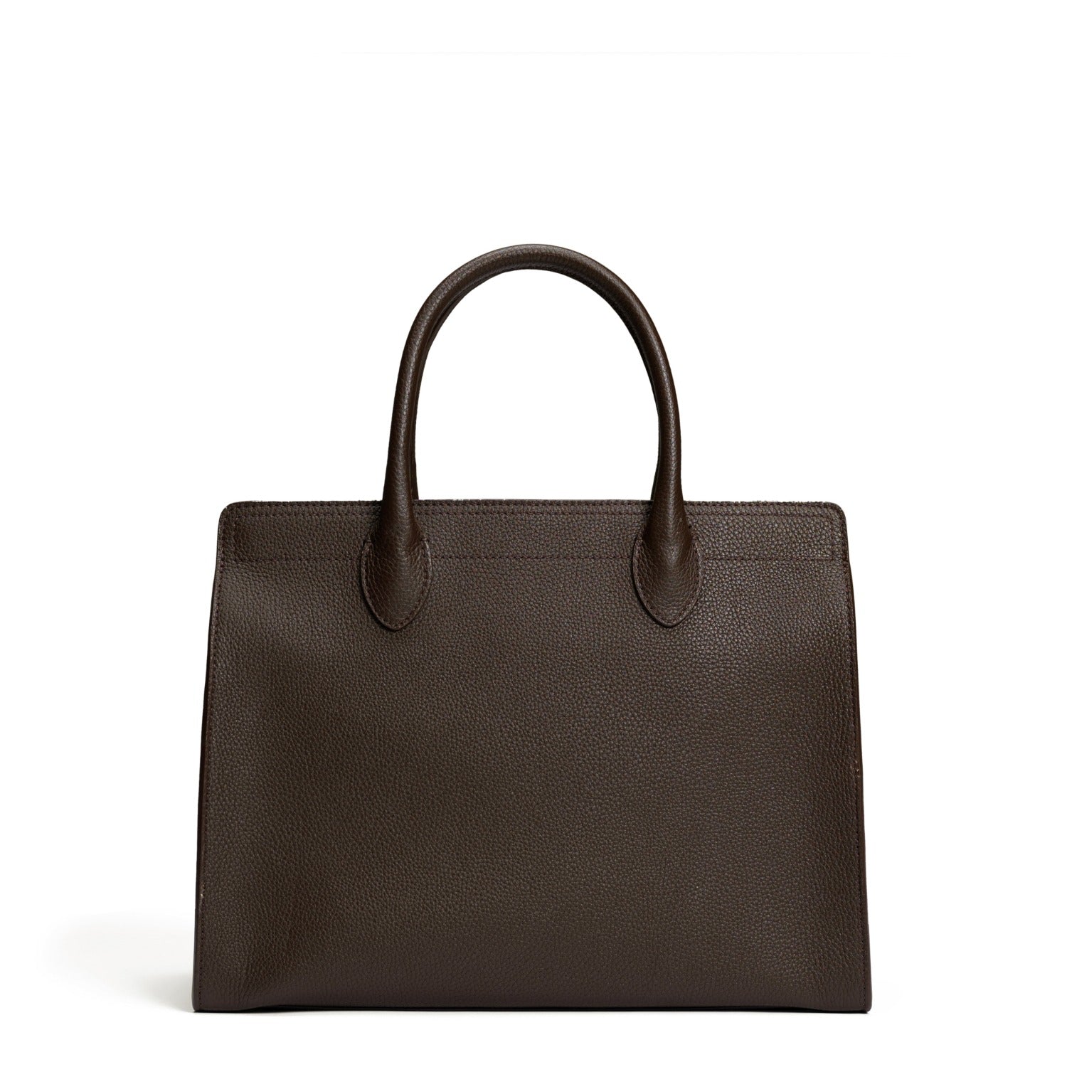 Isabel Bernard Honoré Nadine dark brown calfskin leather handbag with 13 inch laptop compartment IB25110-031-13