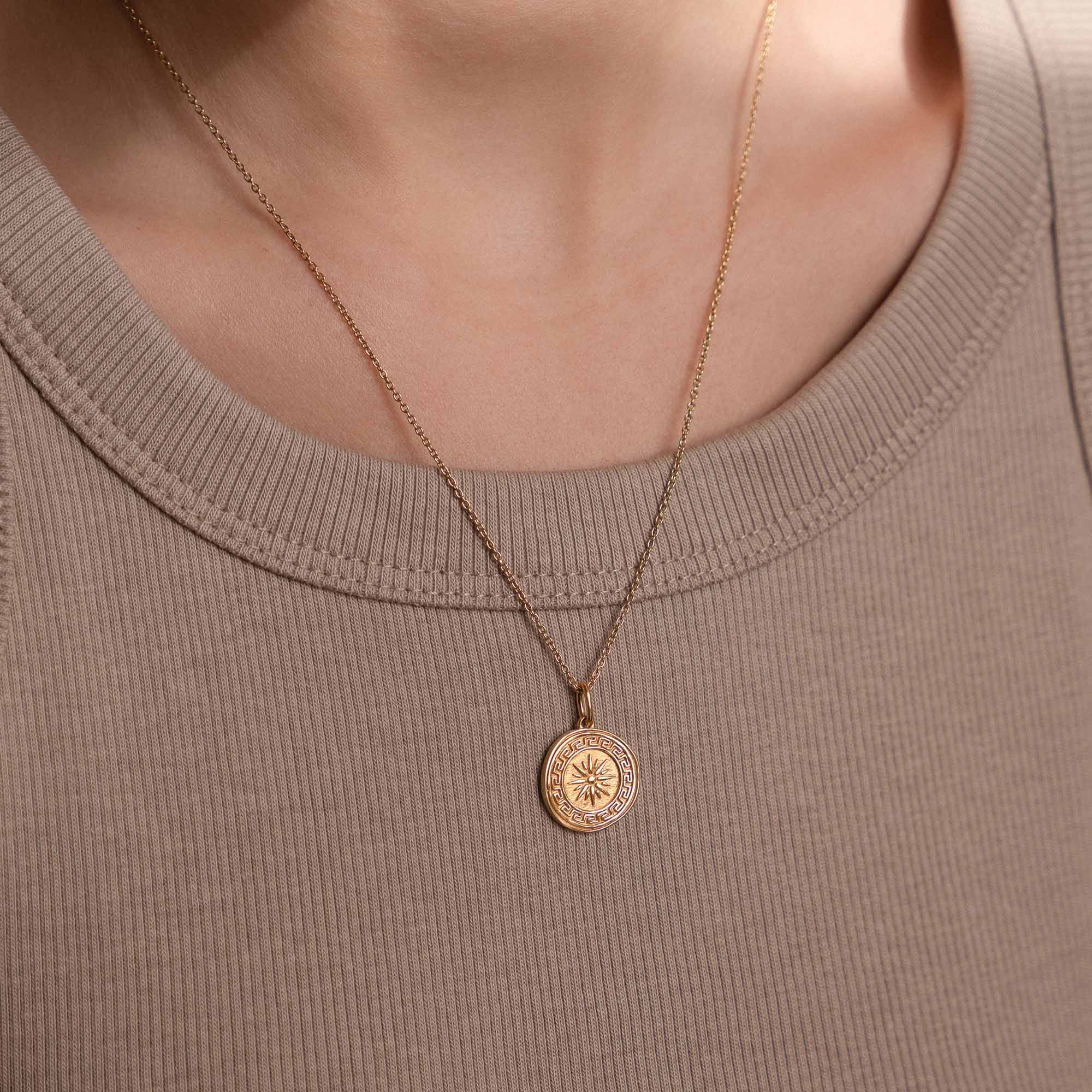 Violet Hamden Athens Agora 925 Sterling Zilveren Goudkleurige Ketting VH340001 (Lengte: 40.00-45.00 cm)