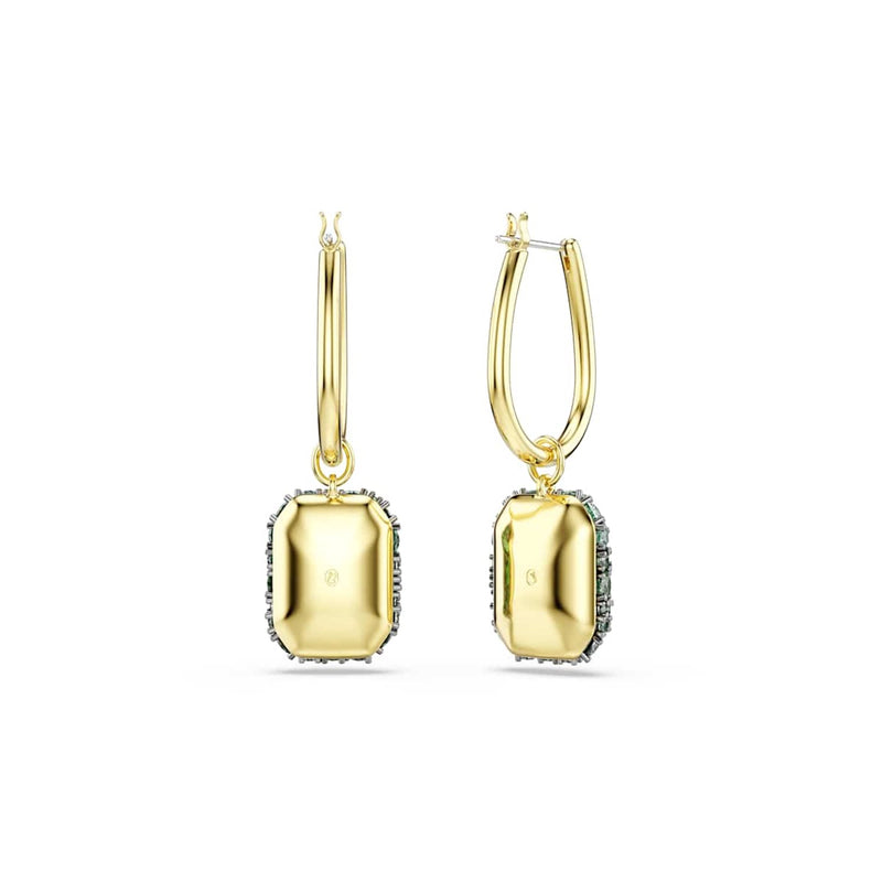 Swarovski Sublima Glam Ohrringe in Goldoptik mit grünem Kristall 5752890-zoom-