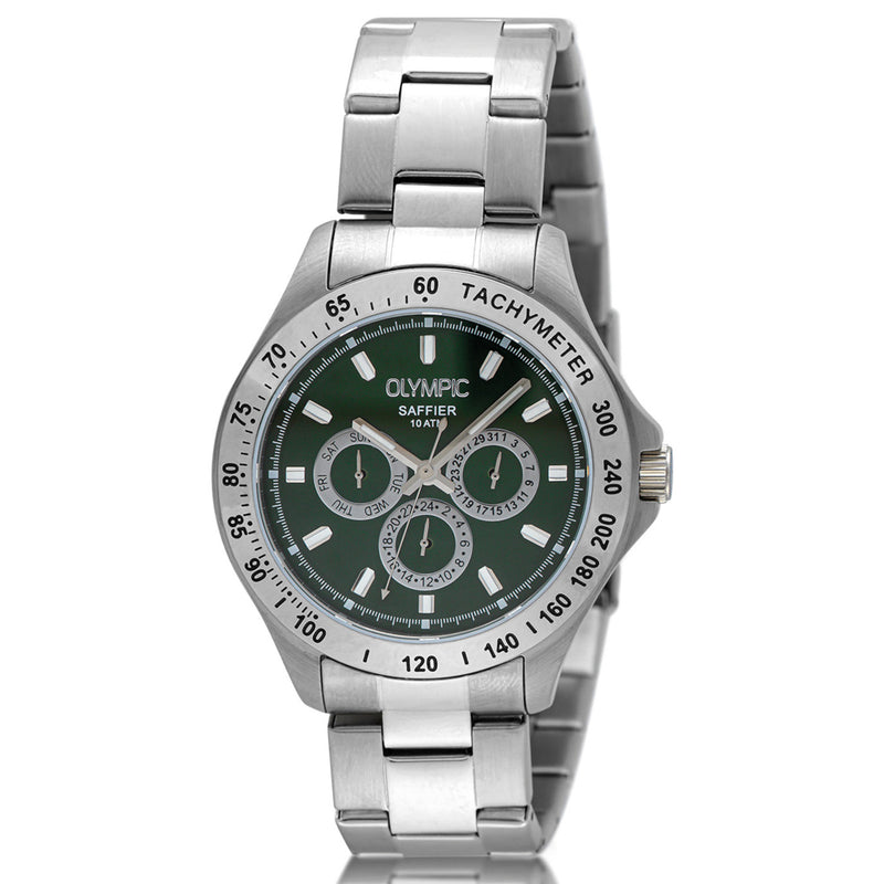 Olympic Jeffrey herren Uhr Silber OL89HSS051-zoom-