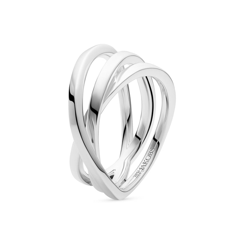 Sif Jakobs 925 Sterling Silver Spirale Pianura Ring SJ-R2590-56-zoom-