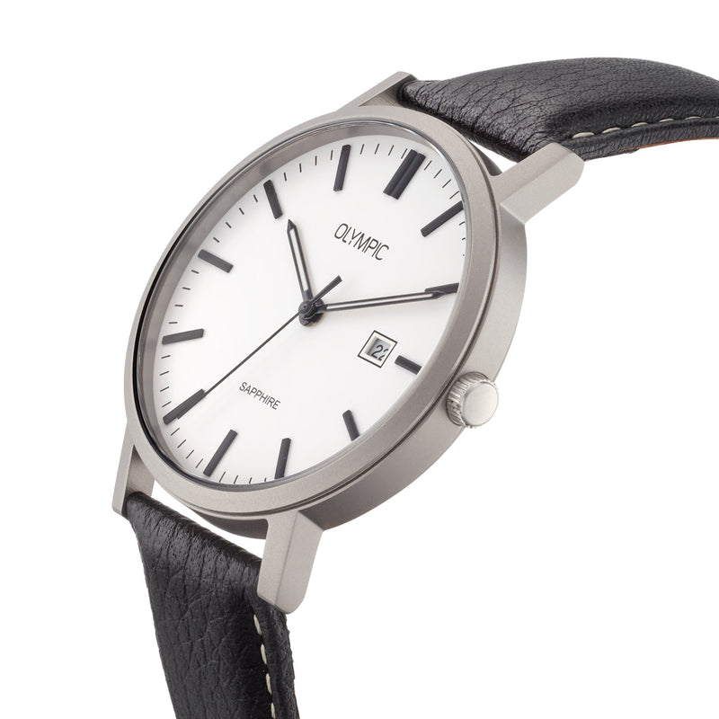 Olympic Titanium Grey Men's Watch OL26HTL221-zoom-