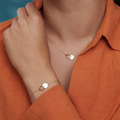 Beloro Jewels Regalo d'Amore 9 carat gold Necklace and Bracelet giftset BO90001