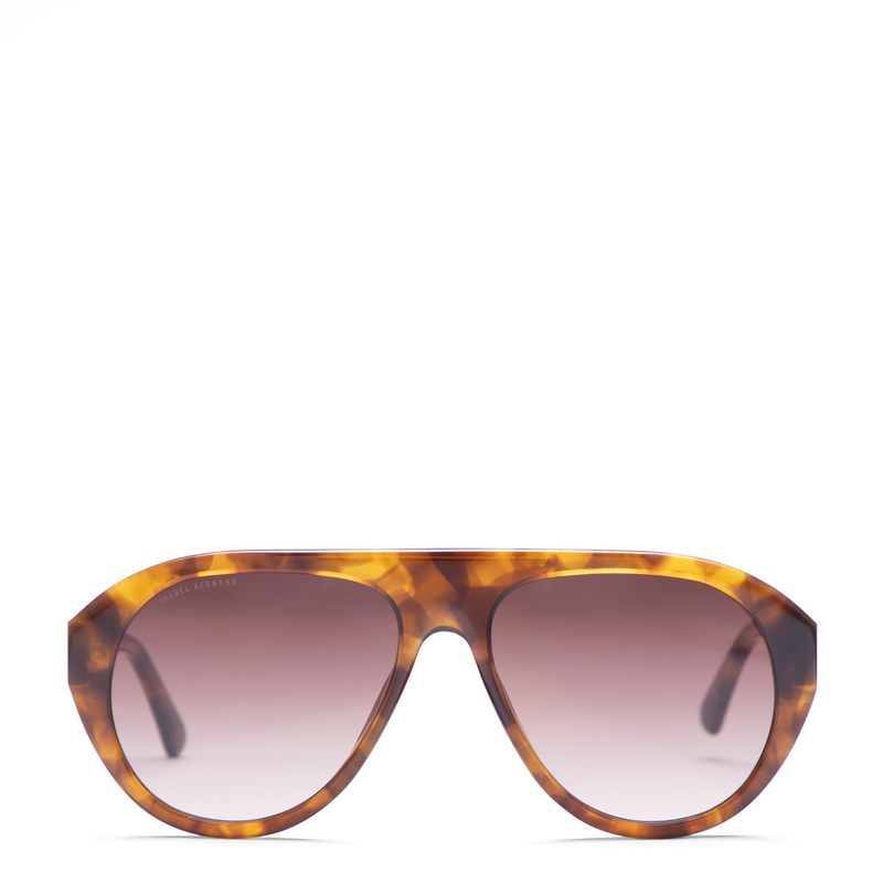 Isabel Bernard La Vilette Demi Brown Sunglasses IB380012-14-14-zoom-