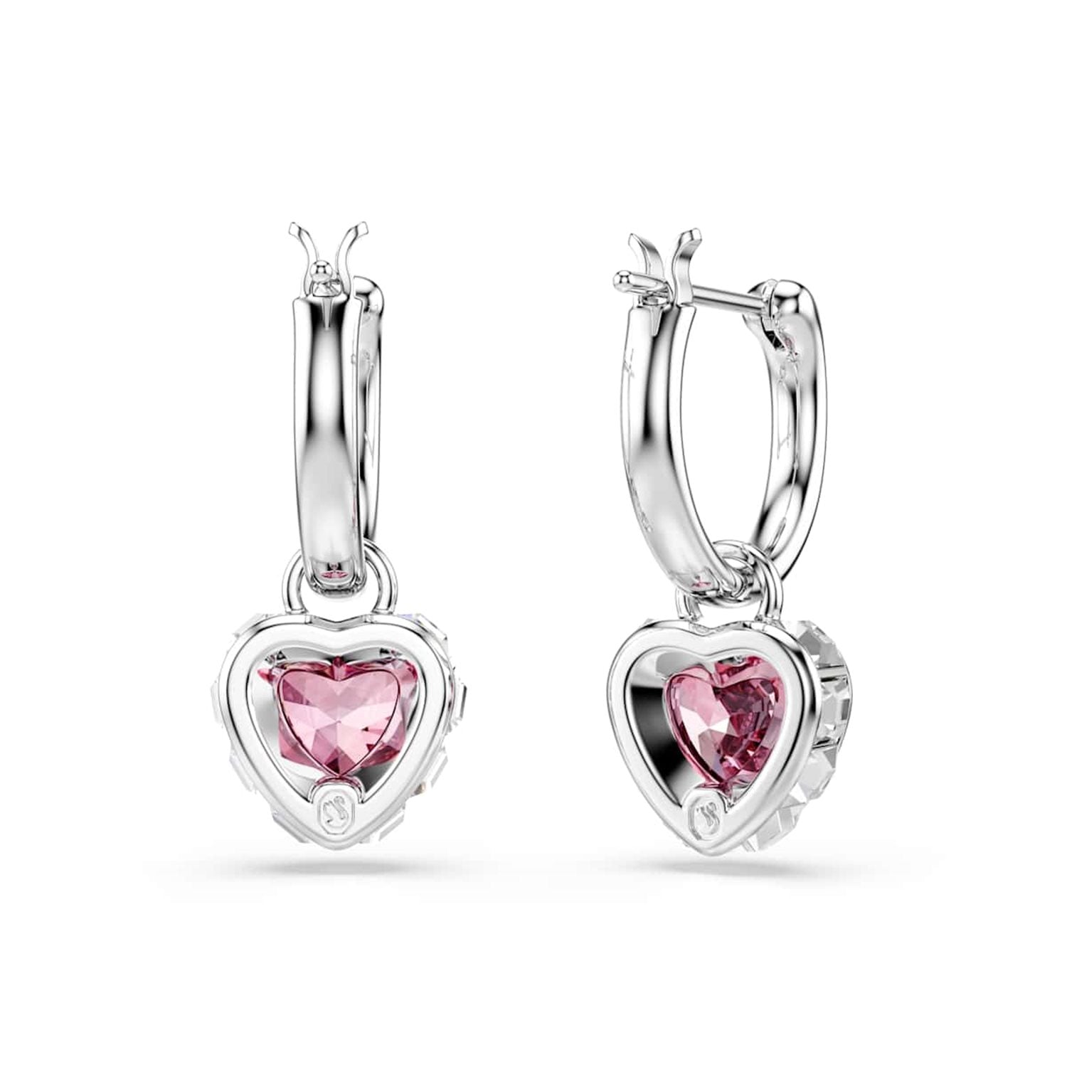 Swarovski Chroma Silver-Tone Earrings with Pink Accents 5757814