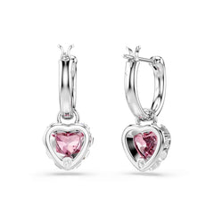 Swarovski Chroma Silver-Tone Earrings with Pink Accents 5757814
