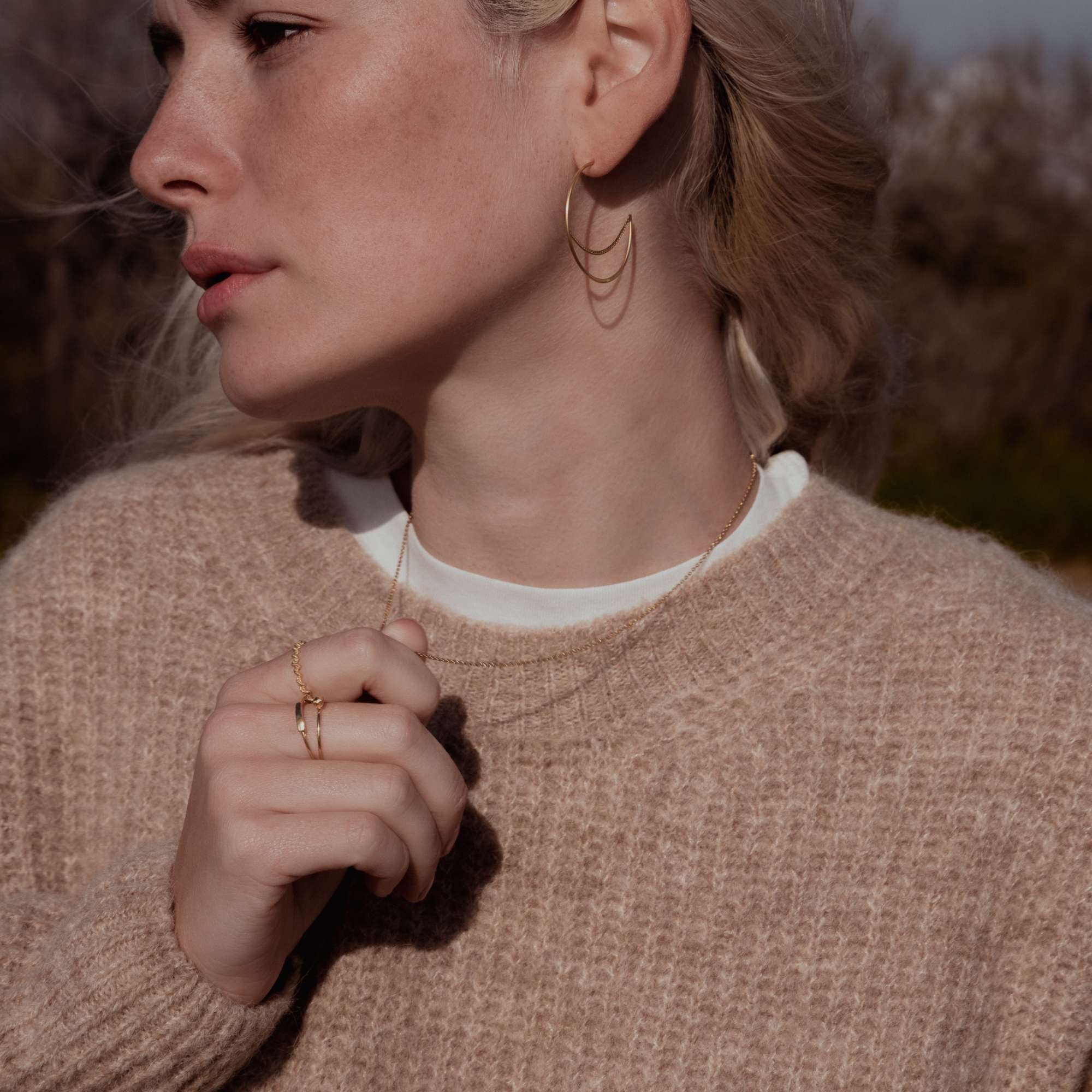 Violet Hamden Sisterhood Stone 925 Sterling Zilveren Goudkleurige Ring VH13027G-50 (Maat: 50)