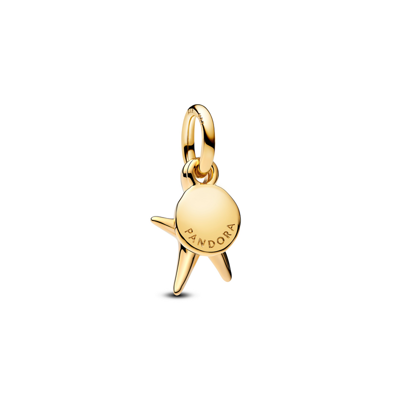 Pandora Moments Gold Plated Starfish Double Dangle Charm 763892C01-zoom-