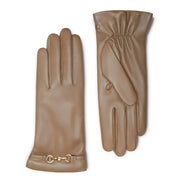 Isabel Bernard Honoré Marcelia Taupe Ziegenfell Leder Handschuhe IB67001-378-6.5
