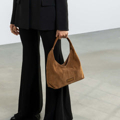 Isabel Bernard Honoré Grace mini brown suede handbag IB21132-130