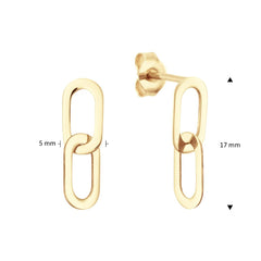 Jackie Gold Cannaregio 14 Karat Gold Drop earrings JKE24.462