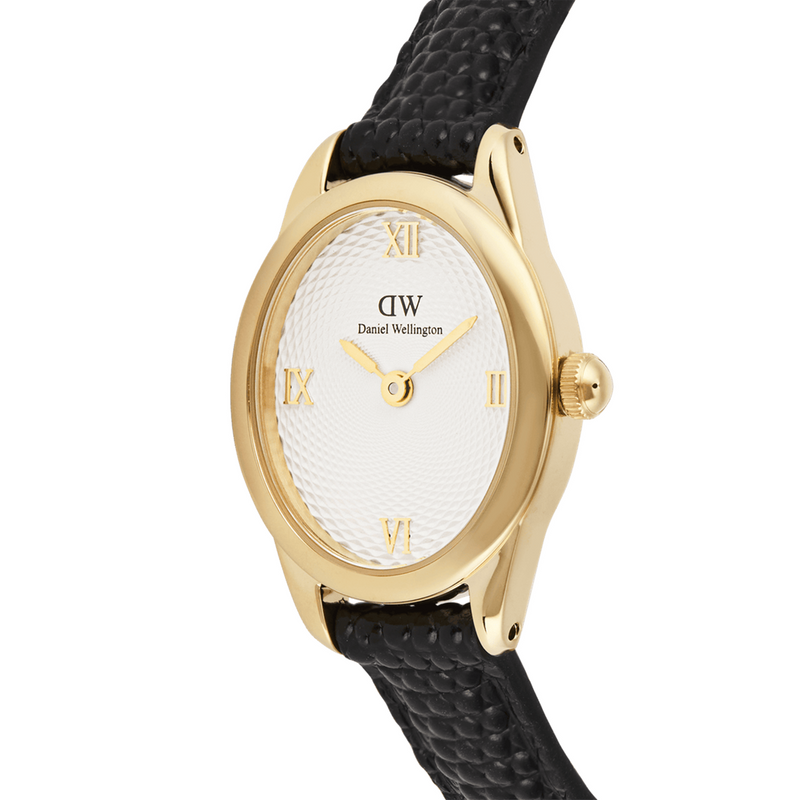 Daniel Wellington Ophelia Mini Black Lizard Goldfarben Damen Uhr DW00100890-zoom-