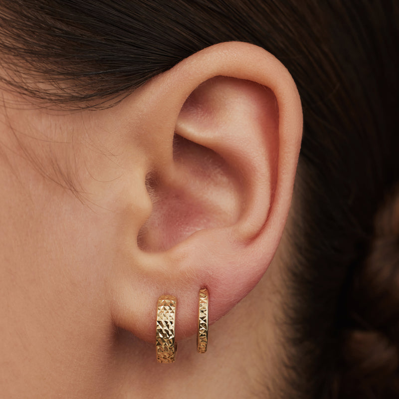 Isabel Bernard Rivoli Laura 14 Karat | Gold Reif-Ohrringe IB360142-zoom-