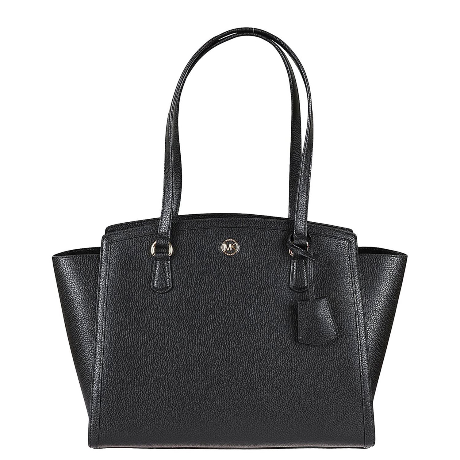 Michael Kors Chantal Black Leather Shopper 30F2G7CT3T-0