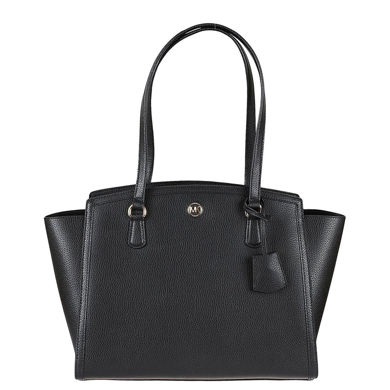 Michael Kors Chantal Schwarzer Leder-Shopper 30F2G7CT3T-0-zoom-