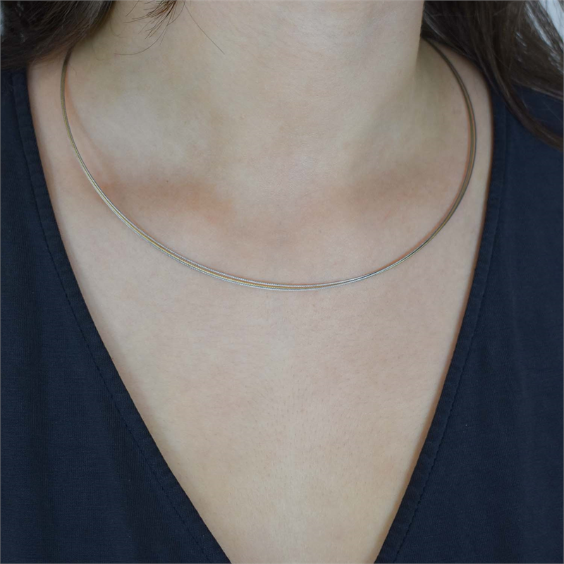 Boccia Titanium Silver & Gold Coloured Necklace 2002-0804-0250-zoom-