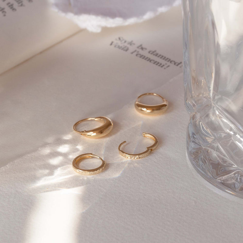 Isabel Bernard Rivoli Maryn 14 Karat | Gold Reif-Ohrringe IB360203-zoom-