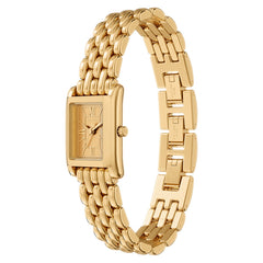 Michael Kors Essex Rectangular Gold Dial Watch MK4997