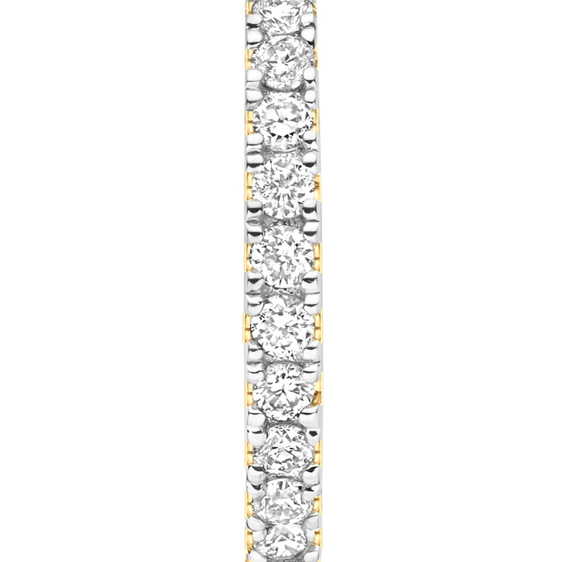 Isabel Bernard De la Paix Madeline 14 karat gold hoop earrings with diamond 0.09 carat IBD360033-zoom-