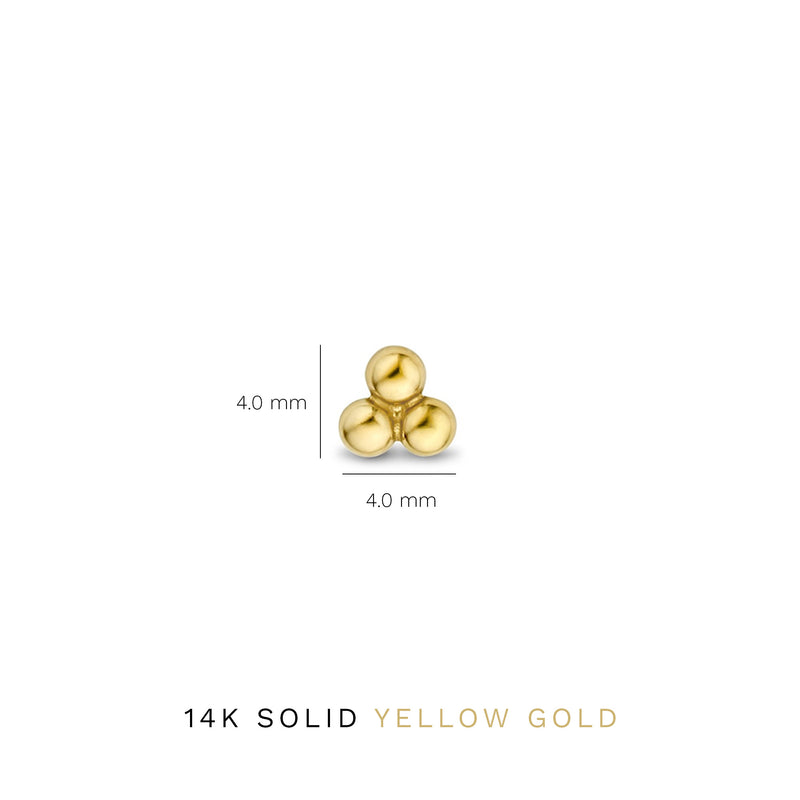 Isabel Bernard Rivoli Claire 14 Karat | Gold Ohrstecker IB360233-zoom-
