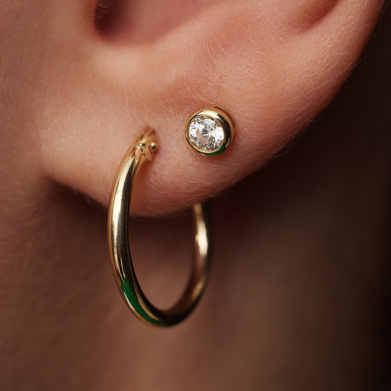 Beloro Jewels Monte Napoleone damen OhrknÃ¶pfe Gold BO360012-zoom-