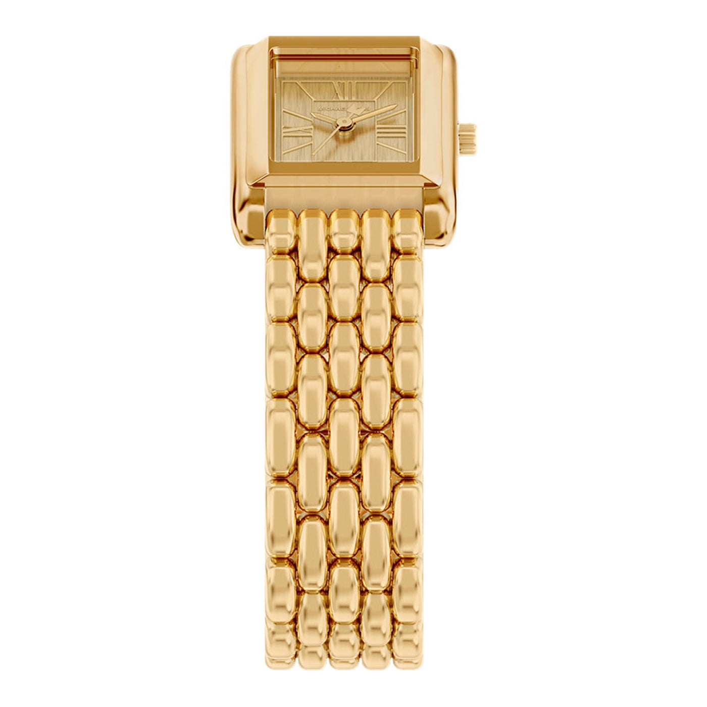 Michael Kors Essex Rectangular Gold Dial Watch MK4997