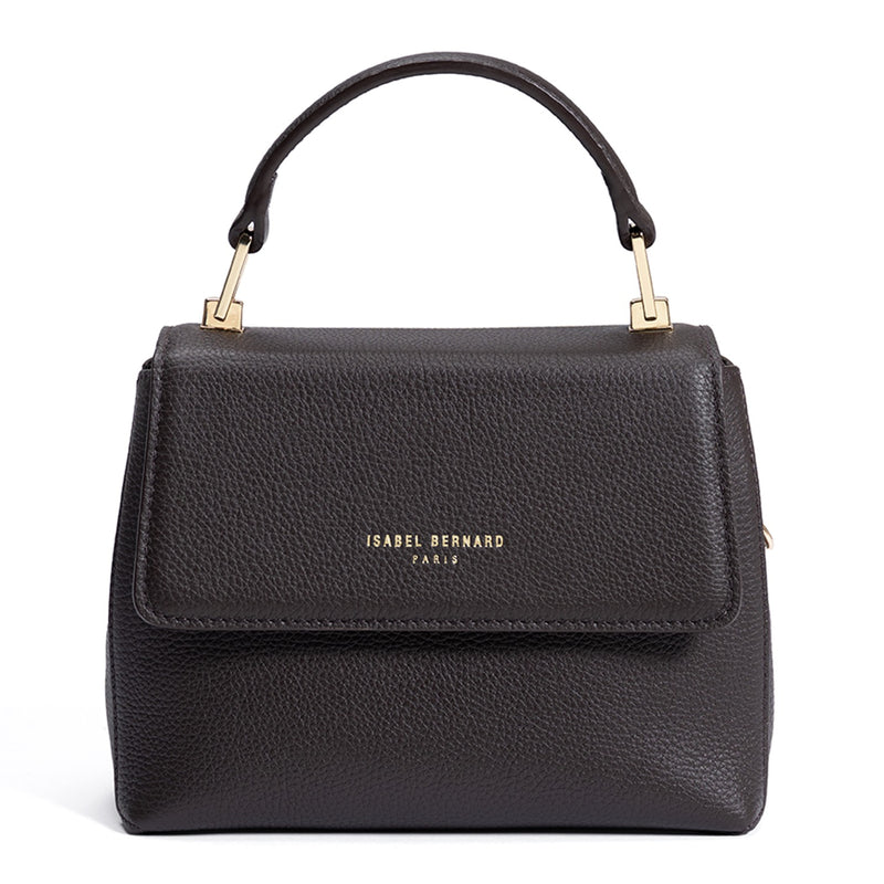 Isabel Bernard Femme Forte Heline Braune Kalbsleder Handtasche IB21130-zoom-