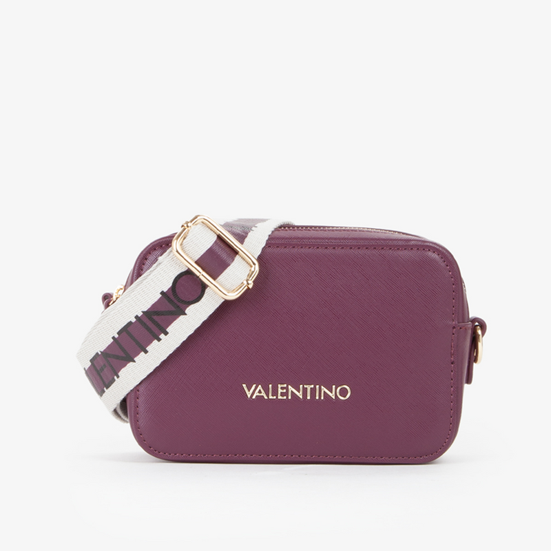 Valentino Bags Zero Re Bordeauxfarbene Umhängetasche VBS7B306PRUGNA-zoom-