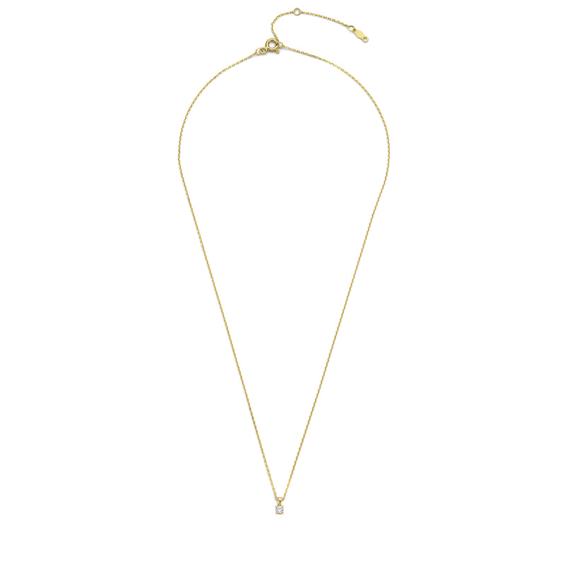 Isabel Bernard De la Paix Celesse 14 Karat | Gold Halskette | Diamant 0.07 Karat | IBD350002-zoom-