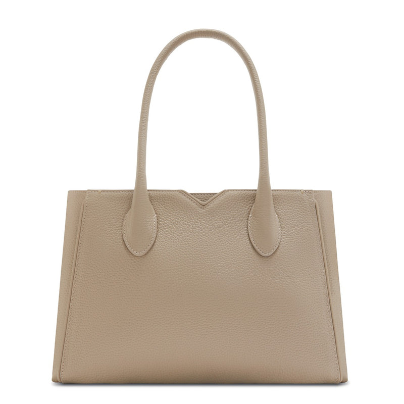 Isabel Bernard Honoré Cloe Midi Taupe Kalbsleder Handtaschen IB25082-078-zoom-