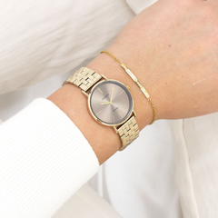 OOZOO Vintage Gold and Taupe Women's Watch C20408