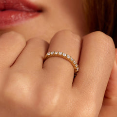 Parte Di Me Santa Maria della Base 925 sterling Silver gold plated Ring PDM33030-60