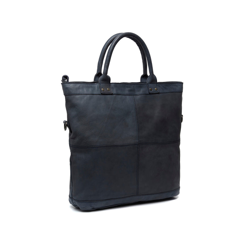 The Chesterfield Brand Ontario Blue Leather Shopper C38.019810-zoom-